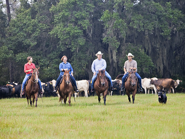 The Platts-Jenna, Carol, Shane and Josh (left to right)- plan to keep this ranch going for a seventh generation.